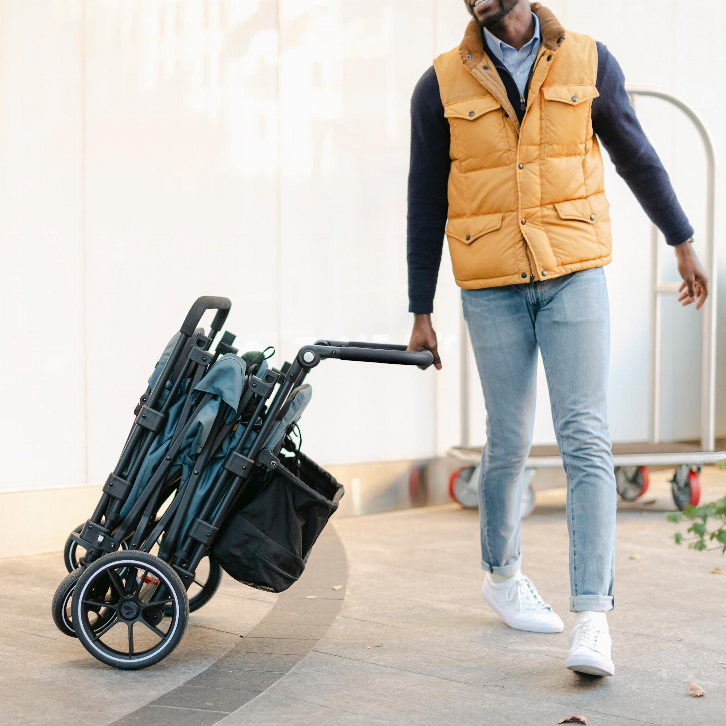 Larktale Caravan Quad Stroller Wagon - Avalon Gray.