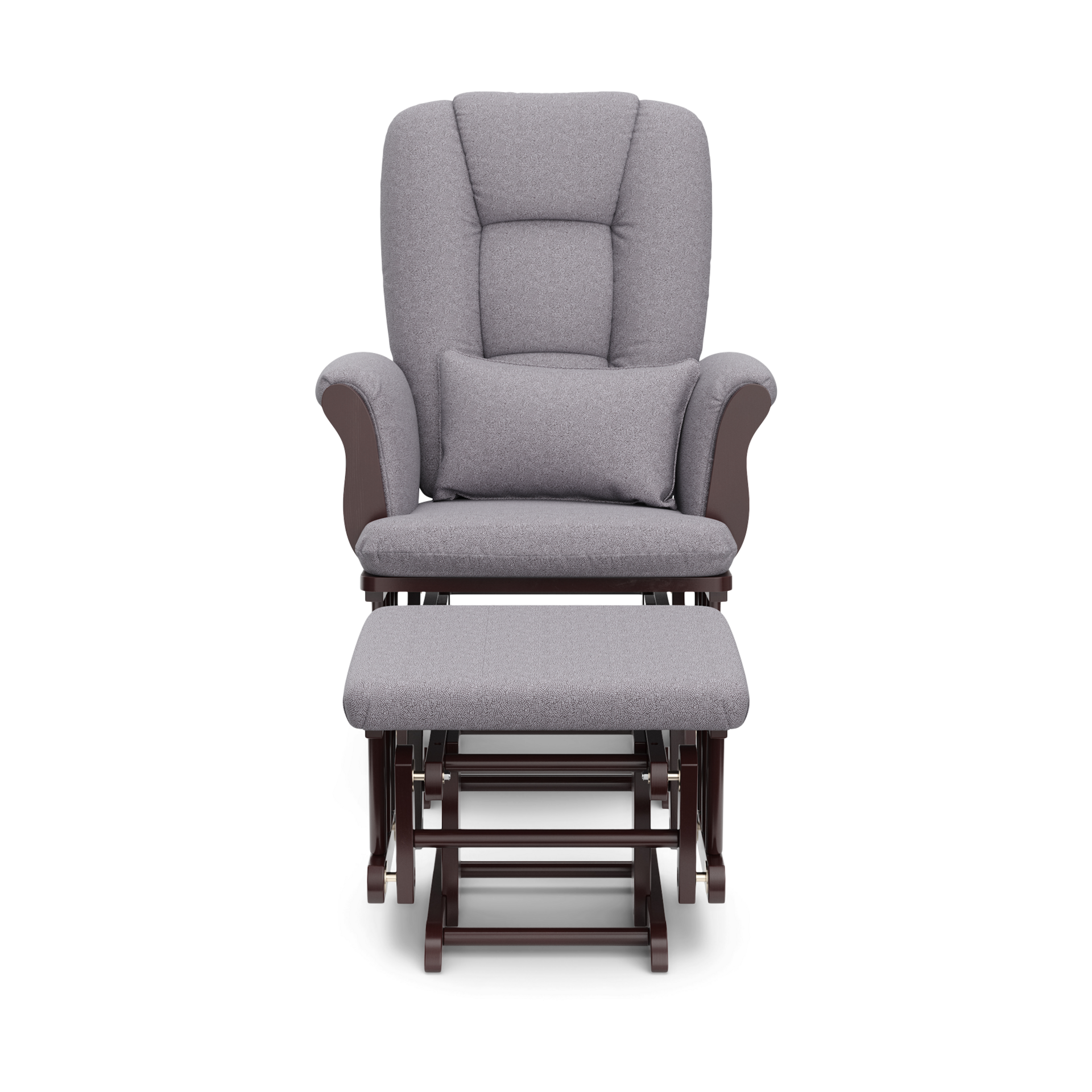 Storkcraft Tuscany Glider and Ottoman - Espresso/Gray Swirl.