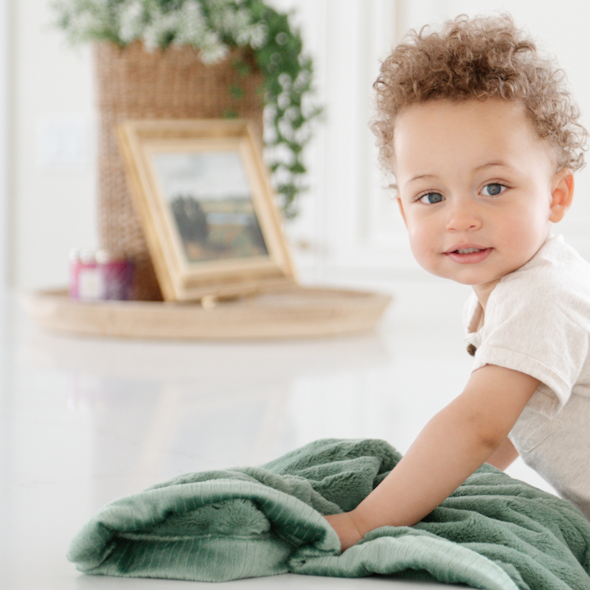 Saranoni Lush Mini Blanket Seagrass Babylist Shop