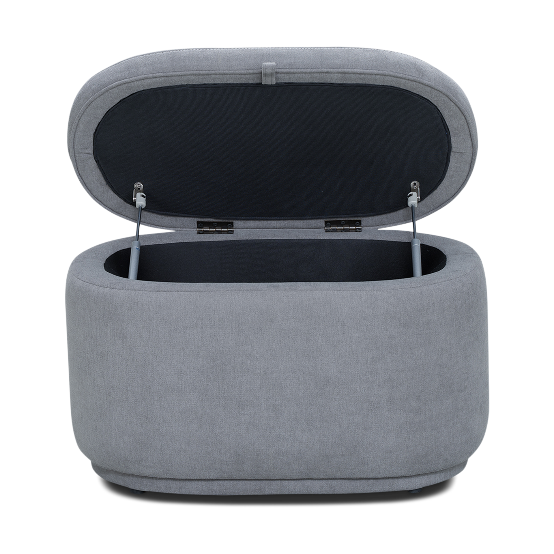 Nurture& The Storage Ottoman - Gray.