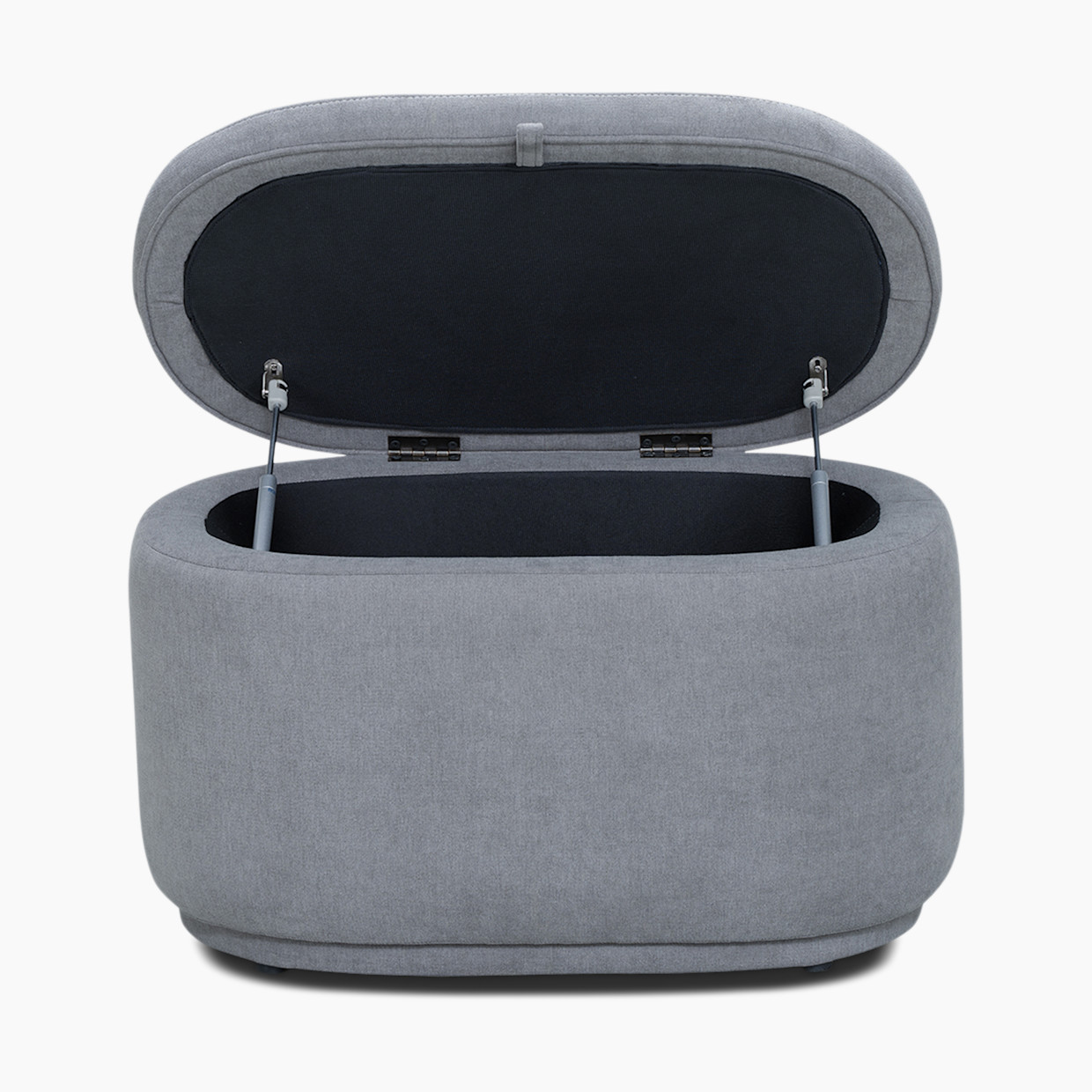Nurture& The Storage Ottoman - Gray.