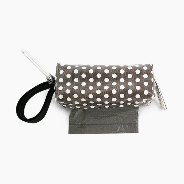 Oh Baby Bags Portable Diaper Bag Dispenser - Gray/White Dots, 48.