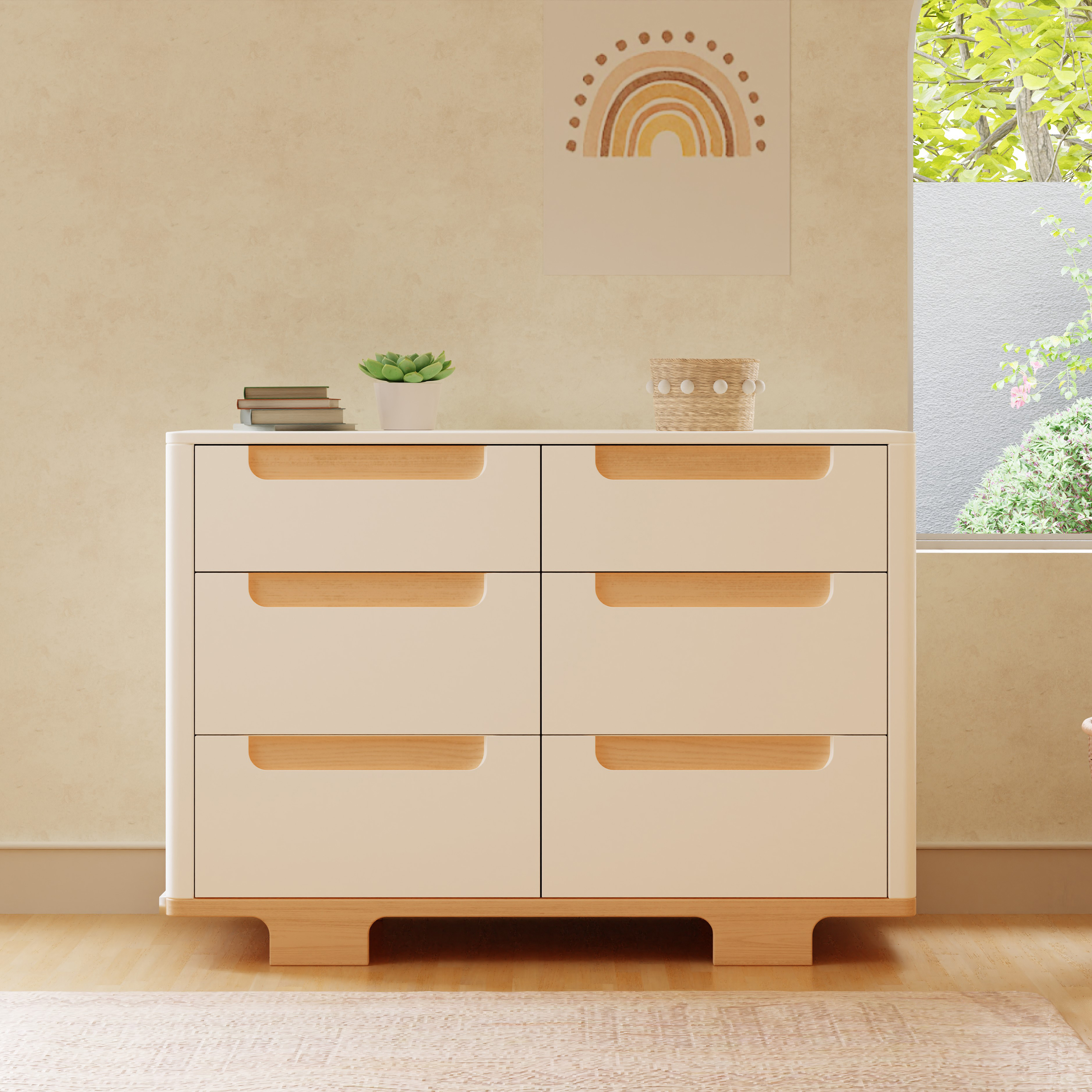 babyletto Yuzu 6-Drawer Dresser.
