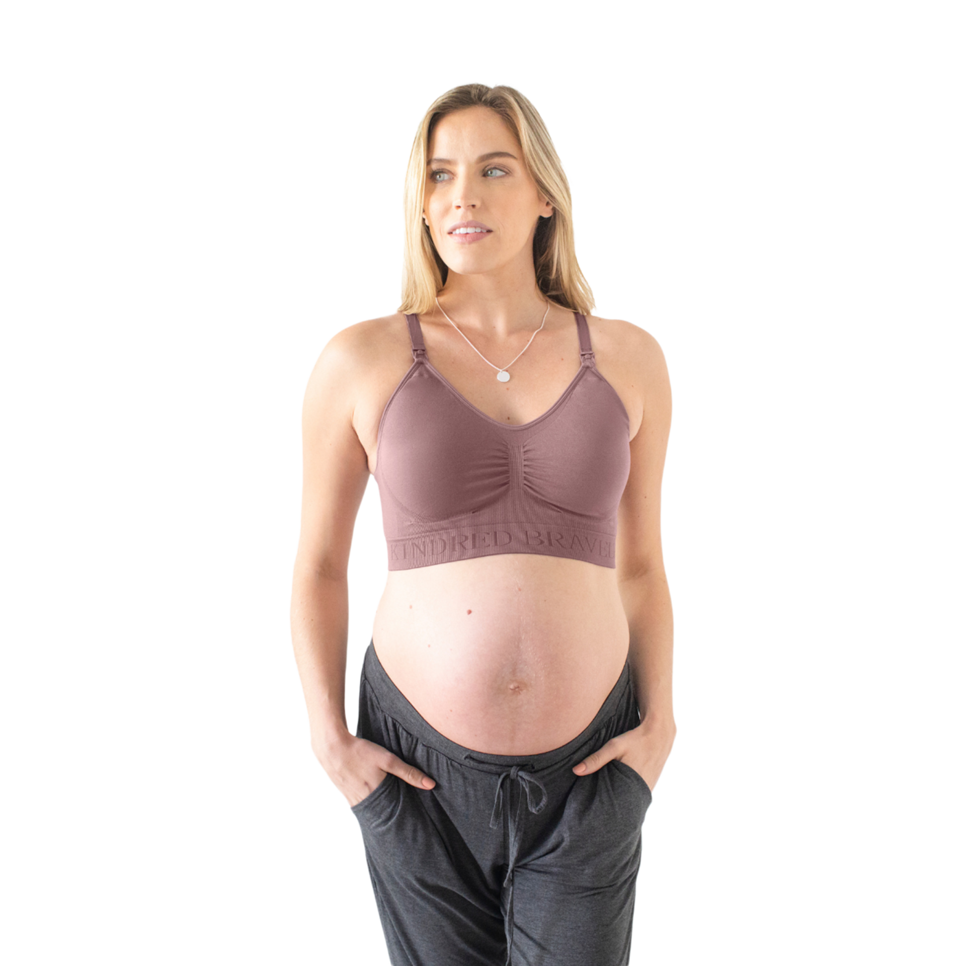 G H Kindred Bravely Ultra Comfort Smooth Busty Nursing Bra for F I Cup Wireless Maternity Bra 