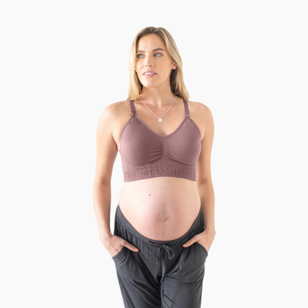 Kindred Bravely French Terry Racerback Nursing Sleep Bra - Soft Pink,  Small-Busty