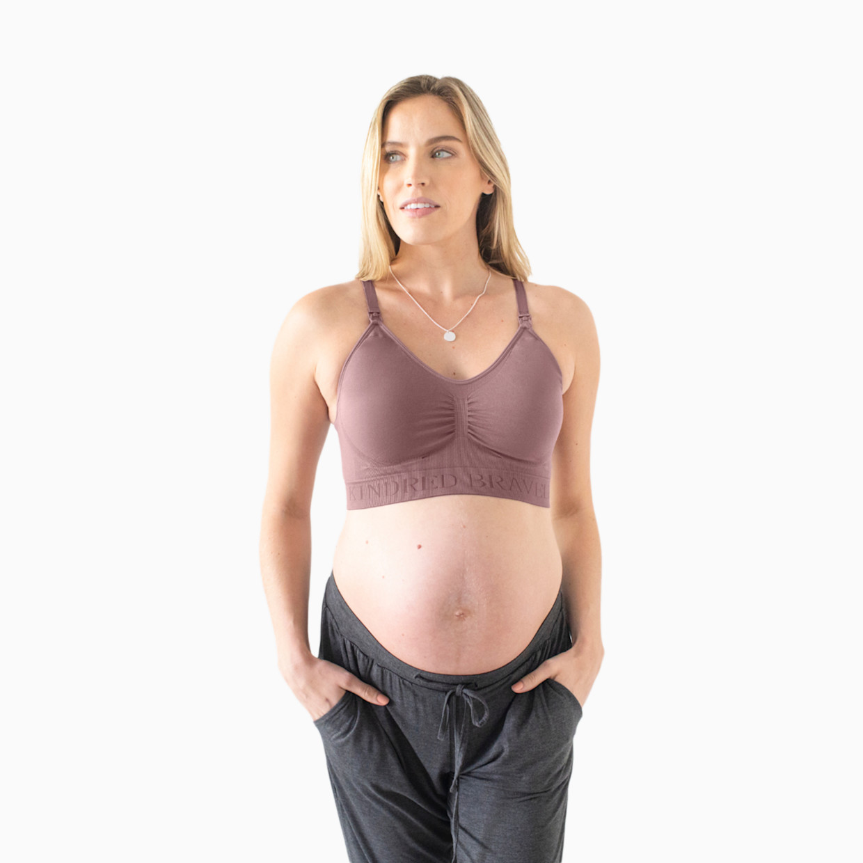 Kindred Bravely Simply Sublime Seamless Nursing Bra For Breastfeeding - Twilight, Large.