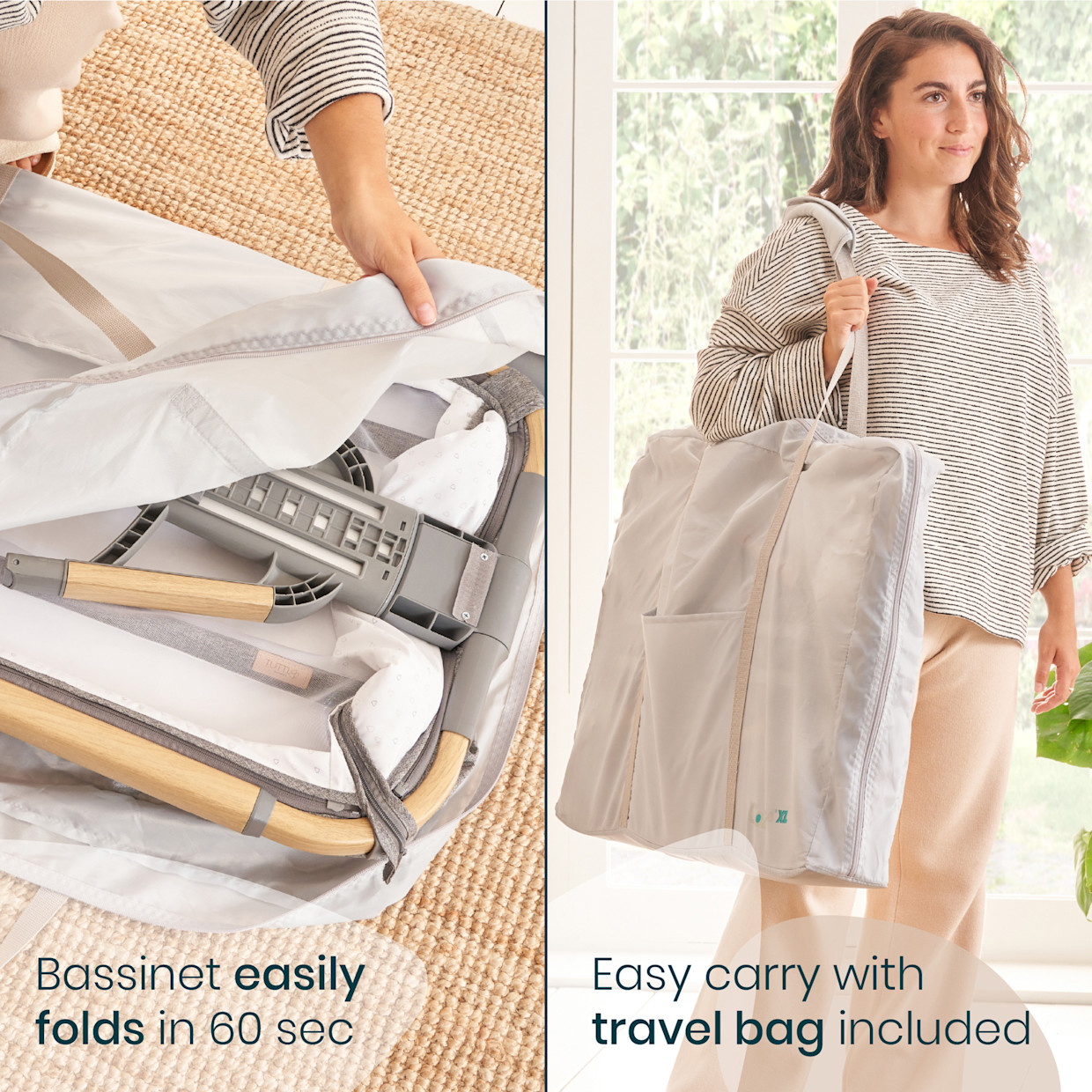 Tutti Bambini CoZee XL Complete Birth to 4+ Years Bundle - Oak/Charcoal.