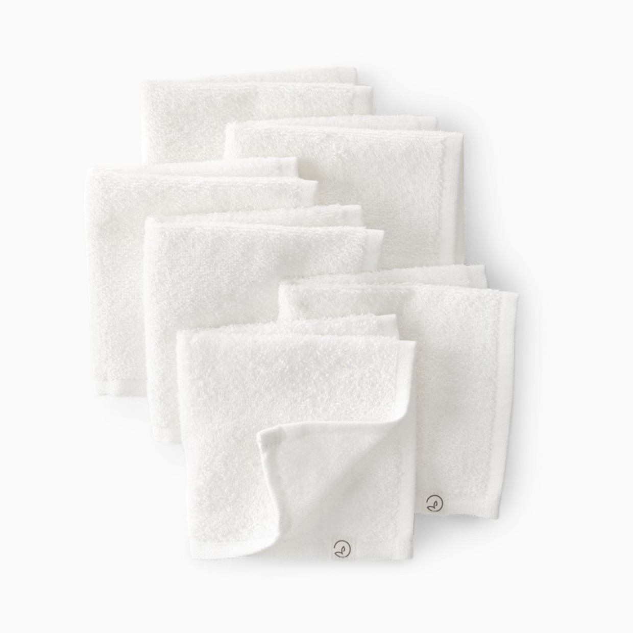 Carter's 6-Pack Organic Cotton Washcloths - Light Cream.