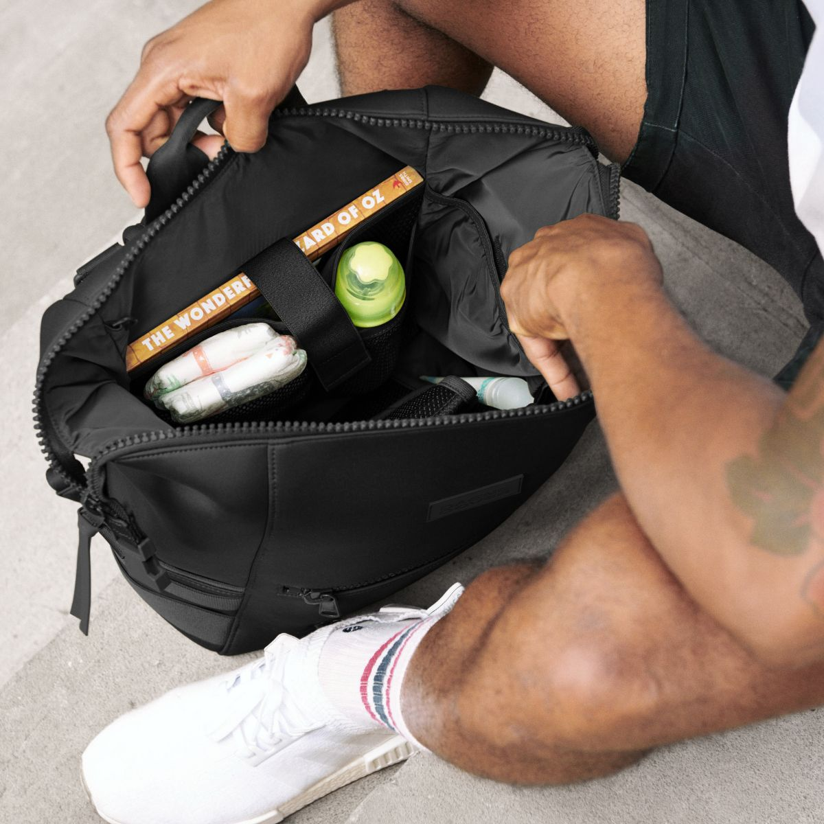 Dagne Dover Indi Diaper Bag Backpack - Onyx, Large.