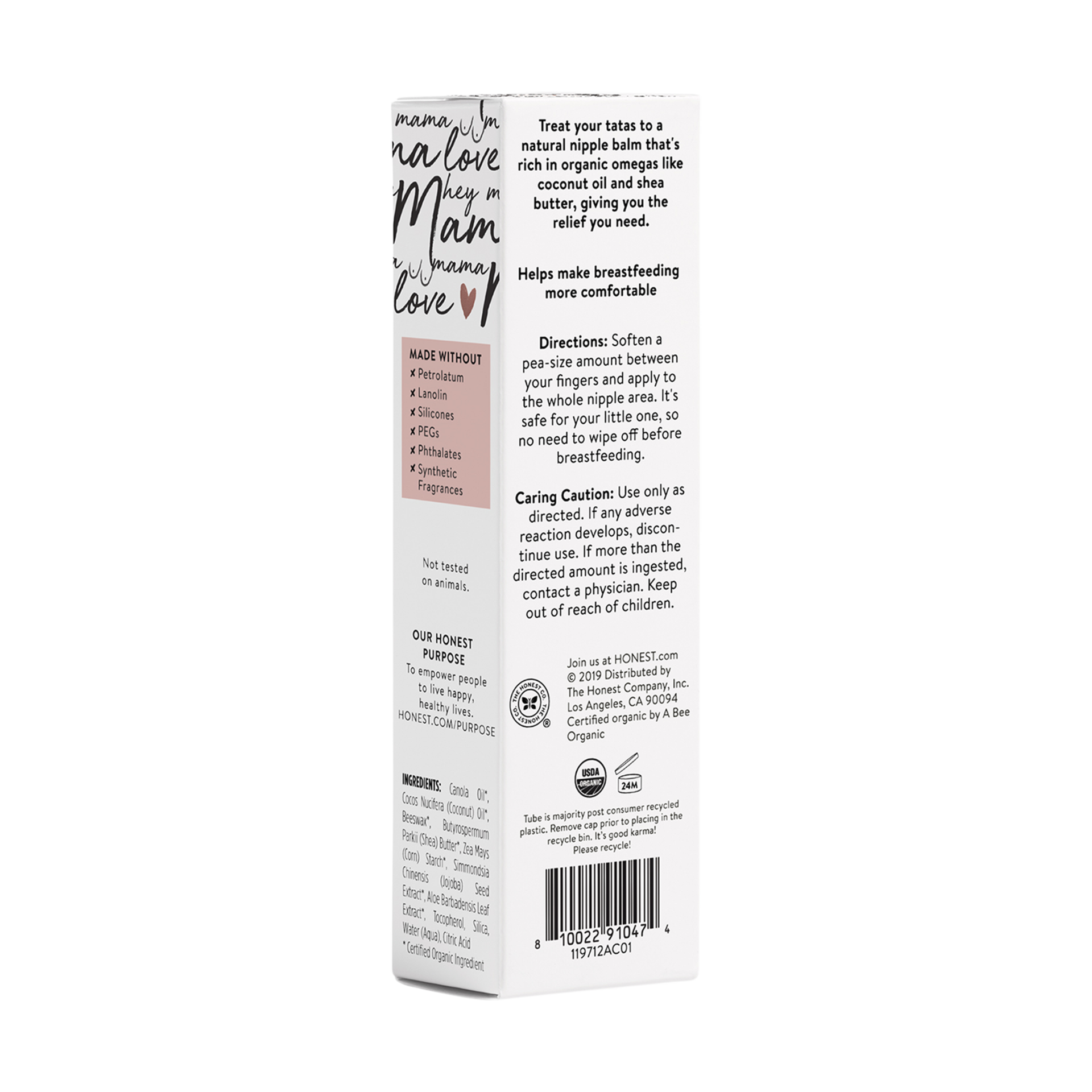 The Honest Company Honest Mama Nip Balm.