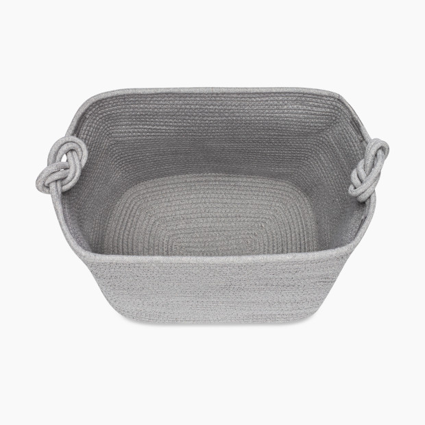 Parker Baby Co. Rope Cube Storage Basket - Gray.