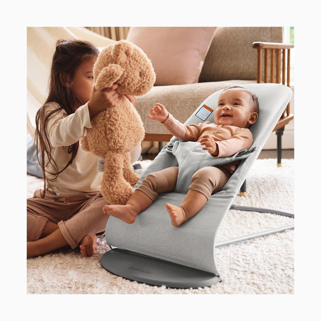 BabyBjörn Bouncer Bliss - Light Gray Melange/Dark Frame.