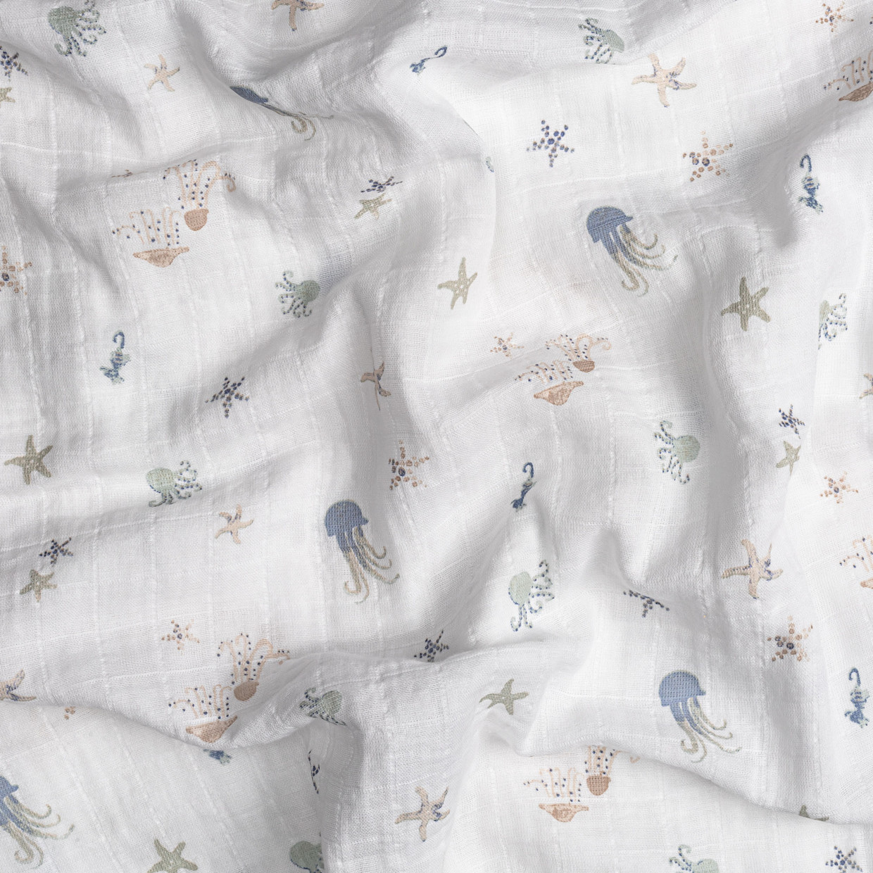 Crane Baby Cotton Muslin Swaddles (3 Pack) - Cove Sea Life.