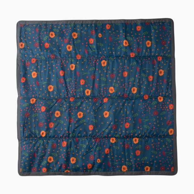 Little Unicorn Outdoor Blanket - Midnight Poppy, 5 X 5 Ft.