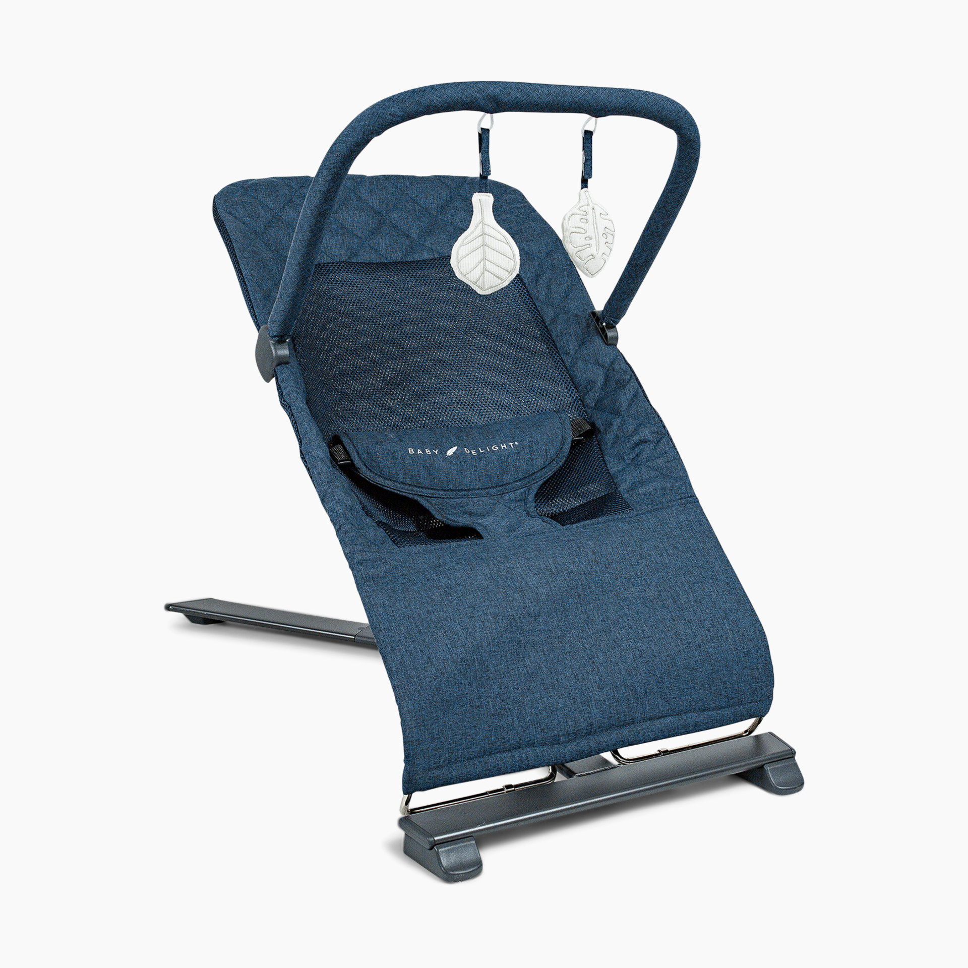 Baby Delight Alpine Deluxe Portable Bouncer Quilted Indigo