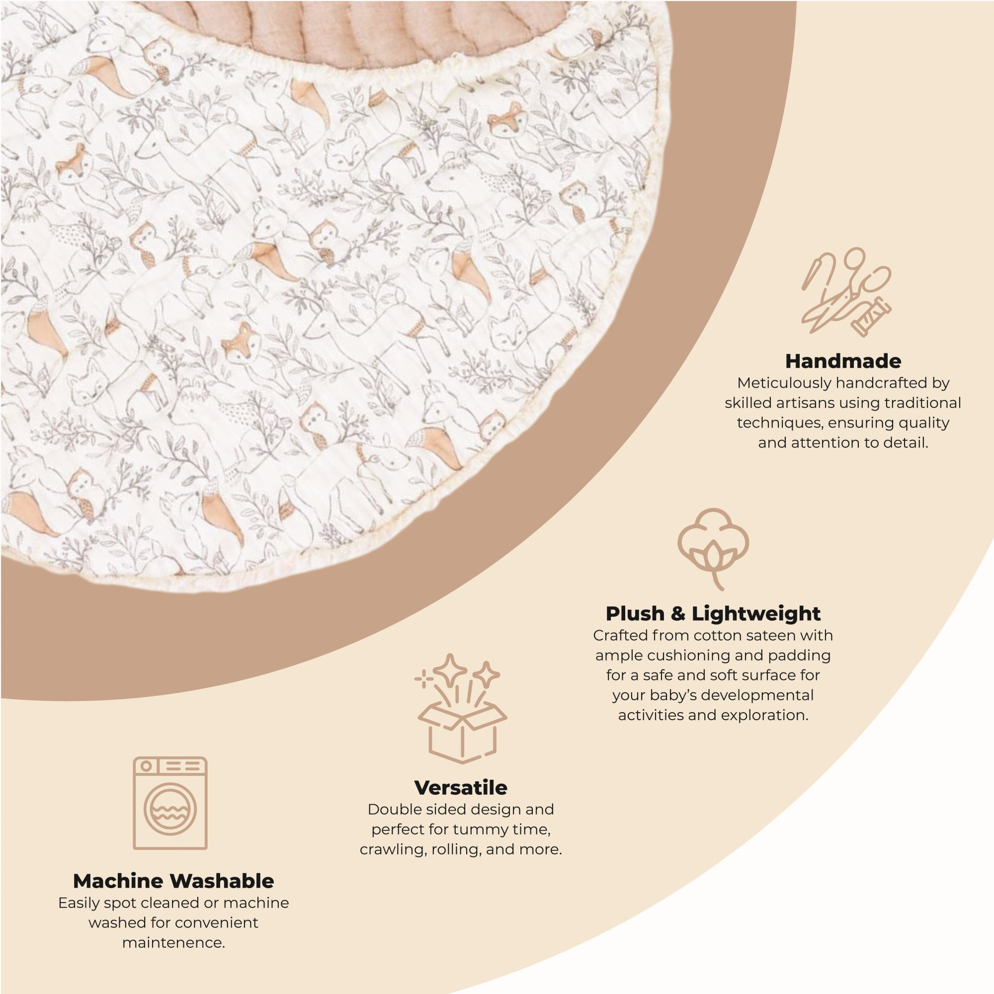 Crane Baby Cotton Quilted Playmat Ezra Babylist Shop