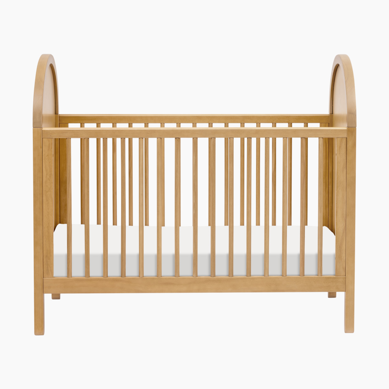 babyletto Bondi Cane 3-in-1 Convertible Crib - Honey With Natural Cane.