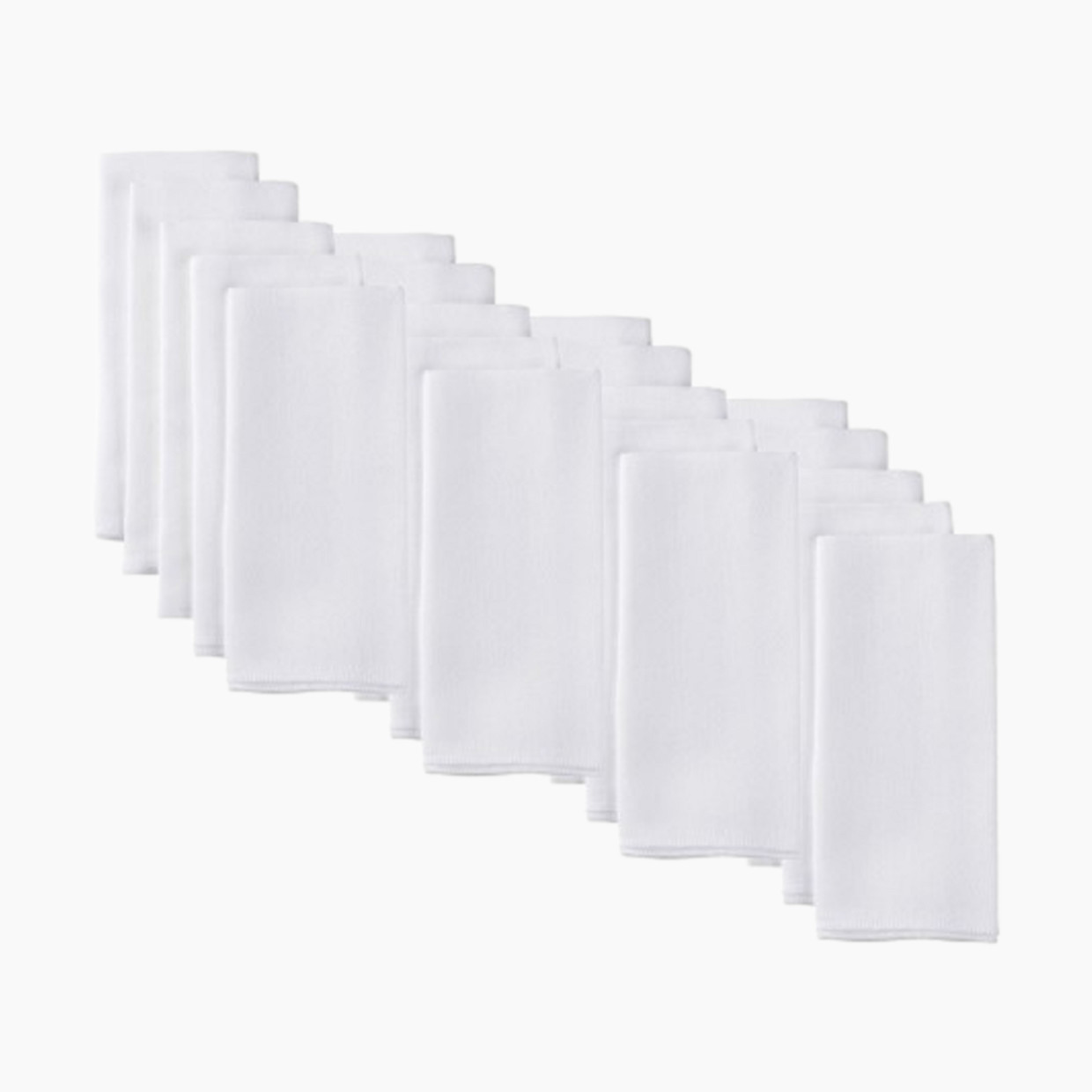 Gerber Flatfold Birdseye Cloth Diapers - White, Os.
