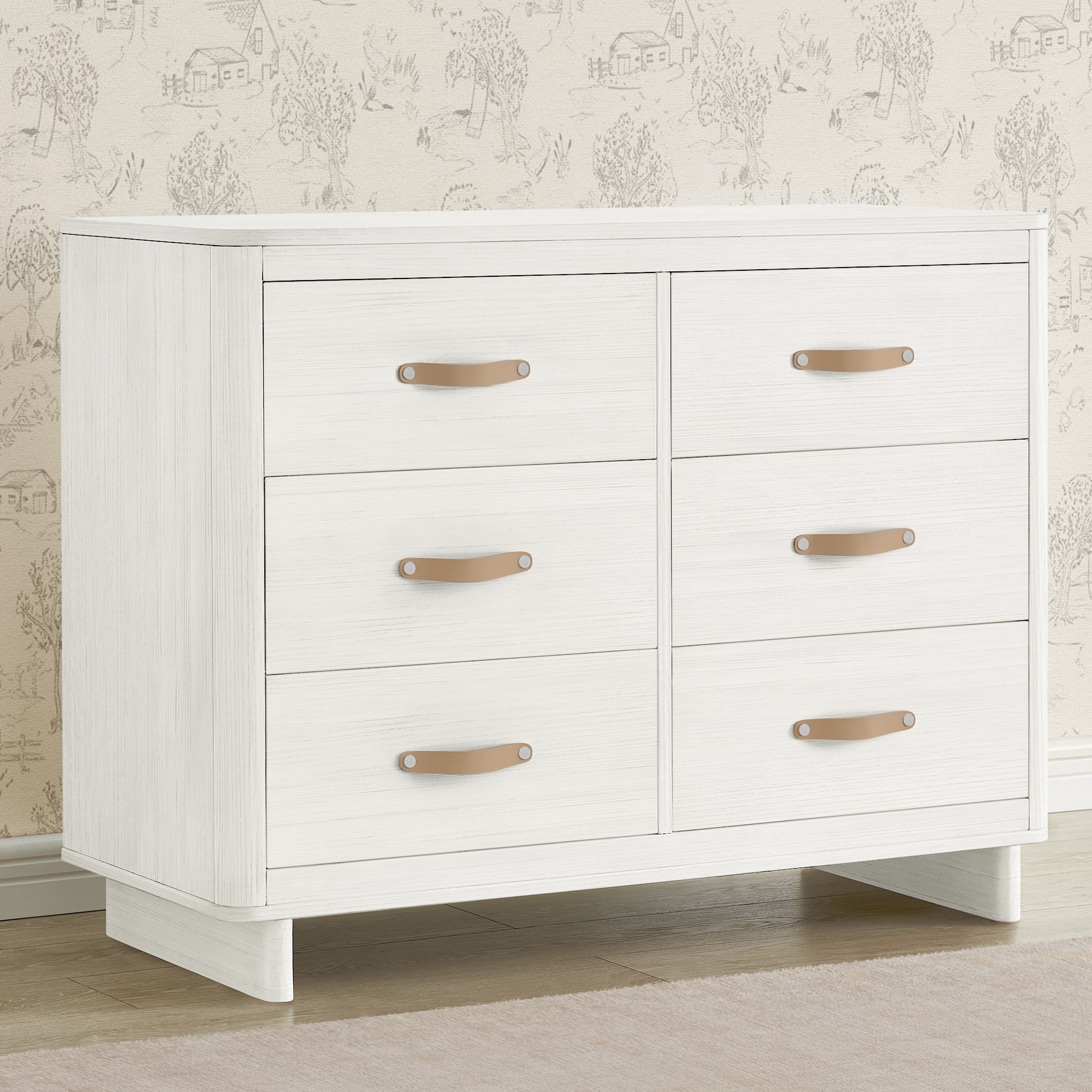 Delta Children babyGap Skye 6 Drawer Dresser with Interlocking Drawers - Antique White.