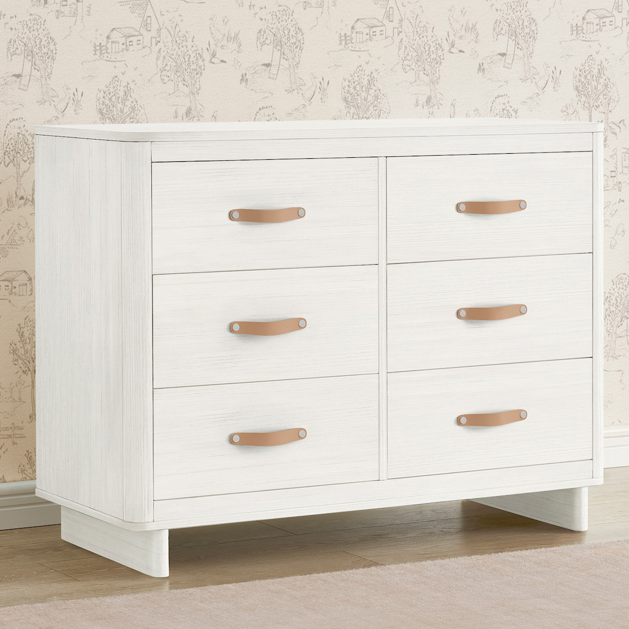 Delta Children babyGap Skye 6 Drawer Dresser with Interlocking Drawers - Antique White.