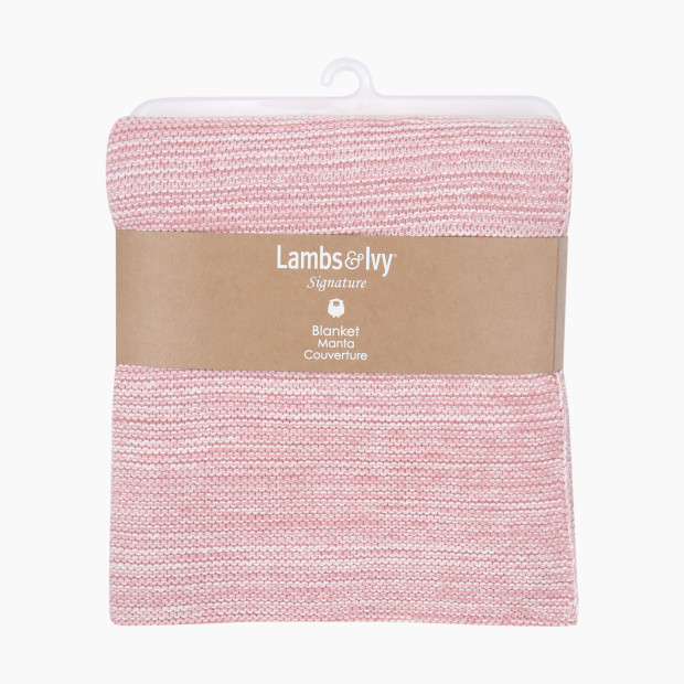 Lambs & Ivy Signature Knit Baby Blanket - Pink.