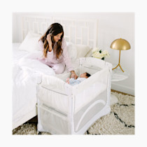 Arm s Reach Mini Ezee 2 in 1 Co Sleeper Bassinet Grey Babylist