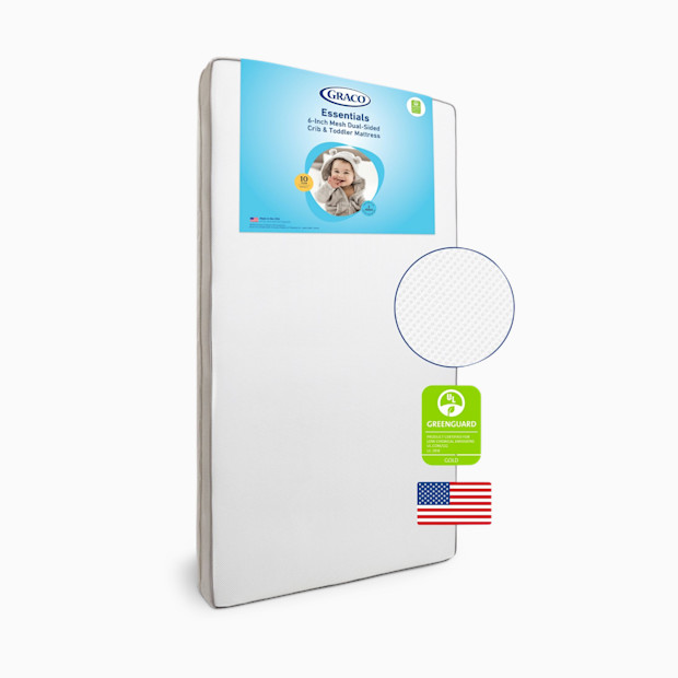 Graco Essentials 6-Inch Mesh Dual-Sided Crib & Toddler Mattress.