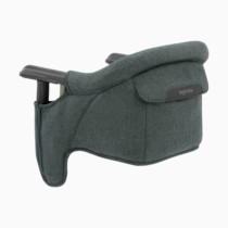 Inglesina Fast Table Chair, Charcoal Gray Melange - Portable Baby High Chair - for Babies & Toddlers up to 37 lbs - Fits Tables 0.8'' to 3.5'' Thick - Compact & Easy to Use - Travel Bag Included