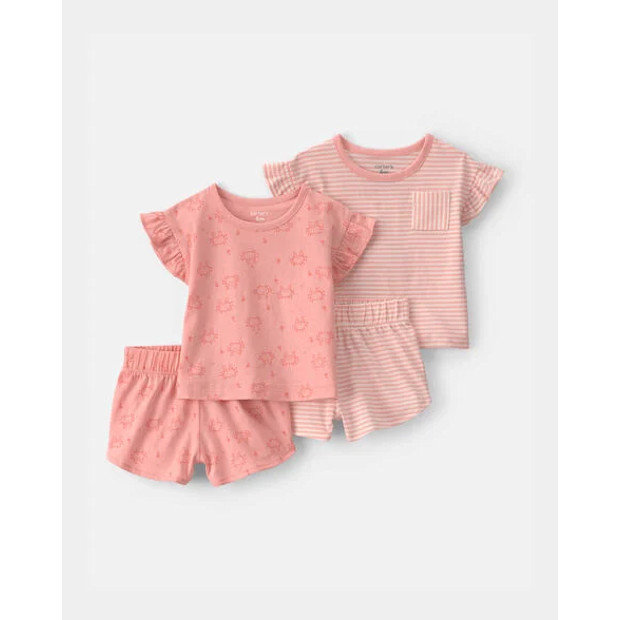 Carter's 4-Piece Crab Top & Short Set.
