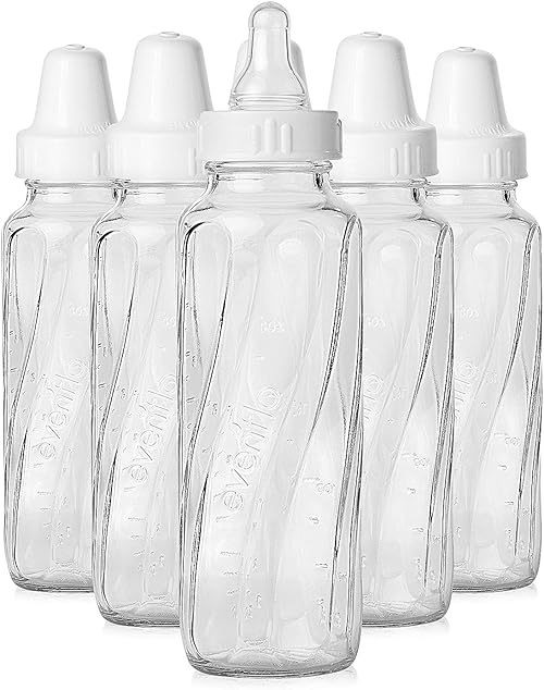 Evenflo Classic Glass Twist Bottle, 6-Pack.