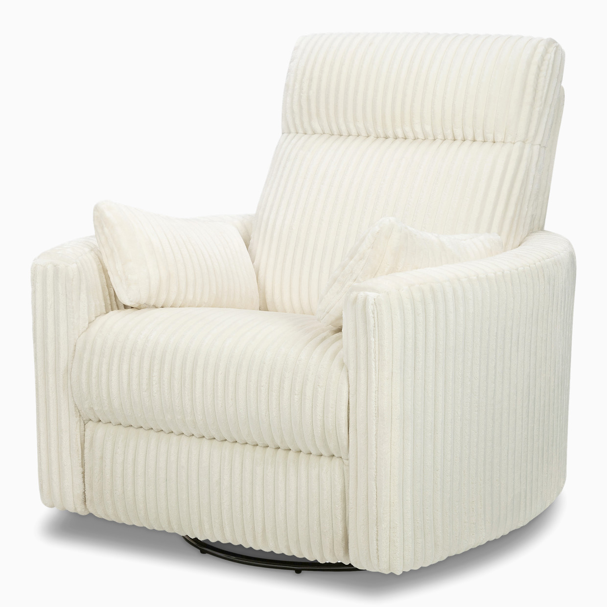 daVinci Atlas Manual Swivel Recliner - Cozy Cream Corduroy.
