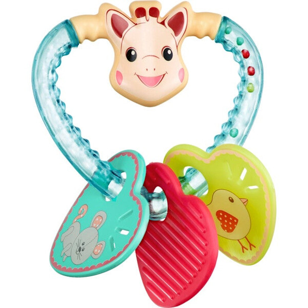 Sophie La Girafe Heart Rattle, Rainbow.