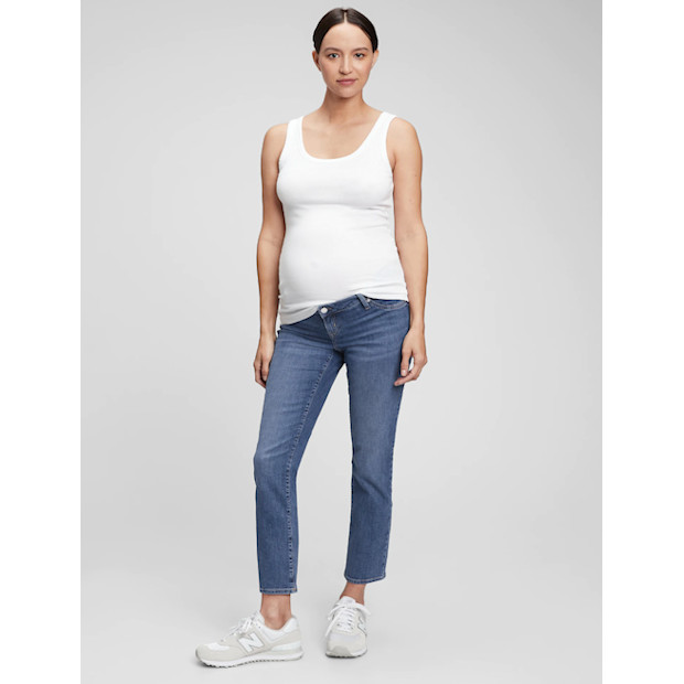 Gap Maternity Inset Panel Vintage Slim Jeans with Washwell - $79.95.
