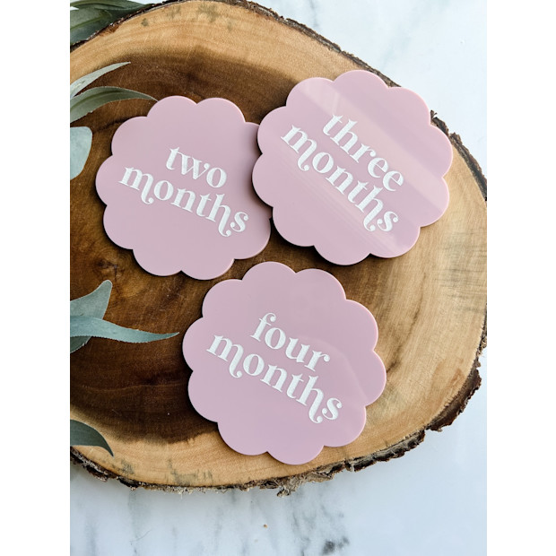 ShopSarahAnn Colored Acrylic Milestone Cards.