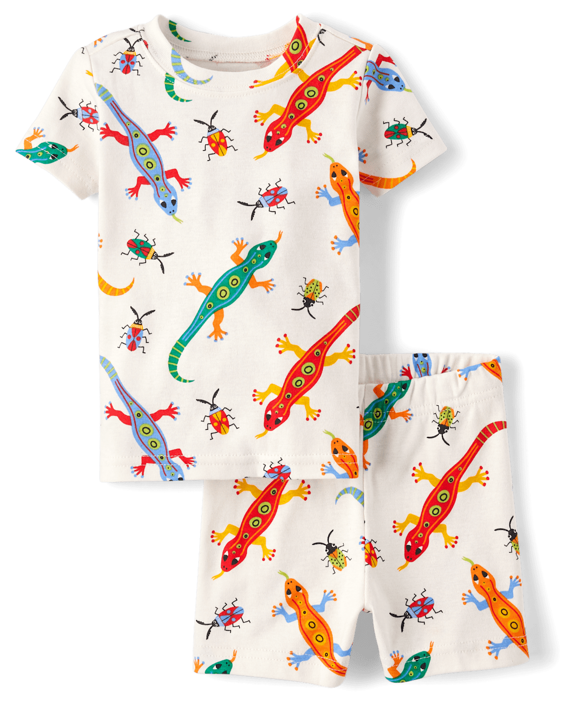Lizard Snug Fit Cotton Pajamas.