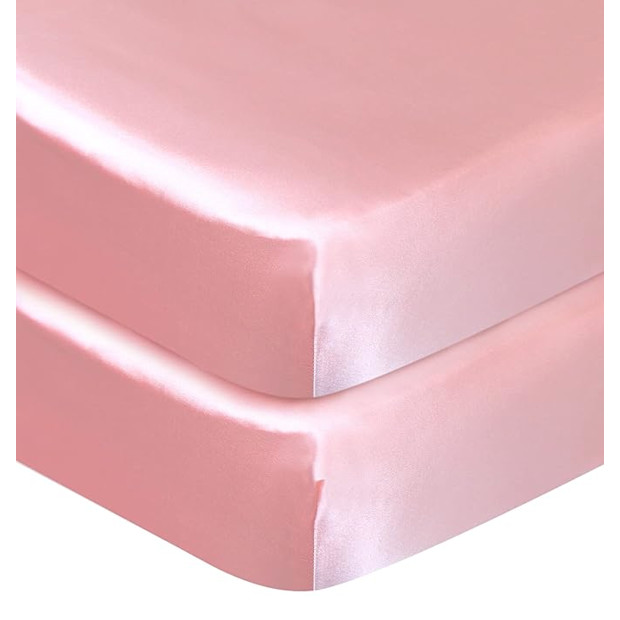 Coldwind Store Satin Crib Sheet 2 Pack.