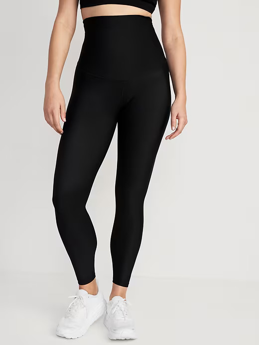 Old Navy Maternity PowerSoft Postpartum Support 7/8 Leggings - $26.99.