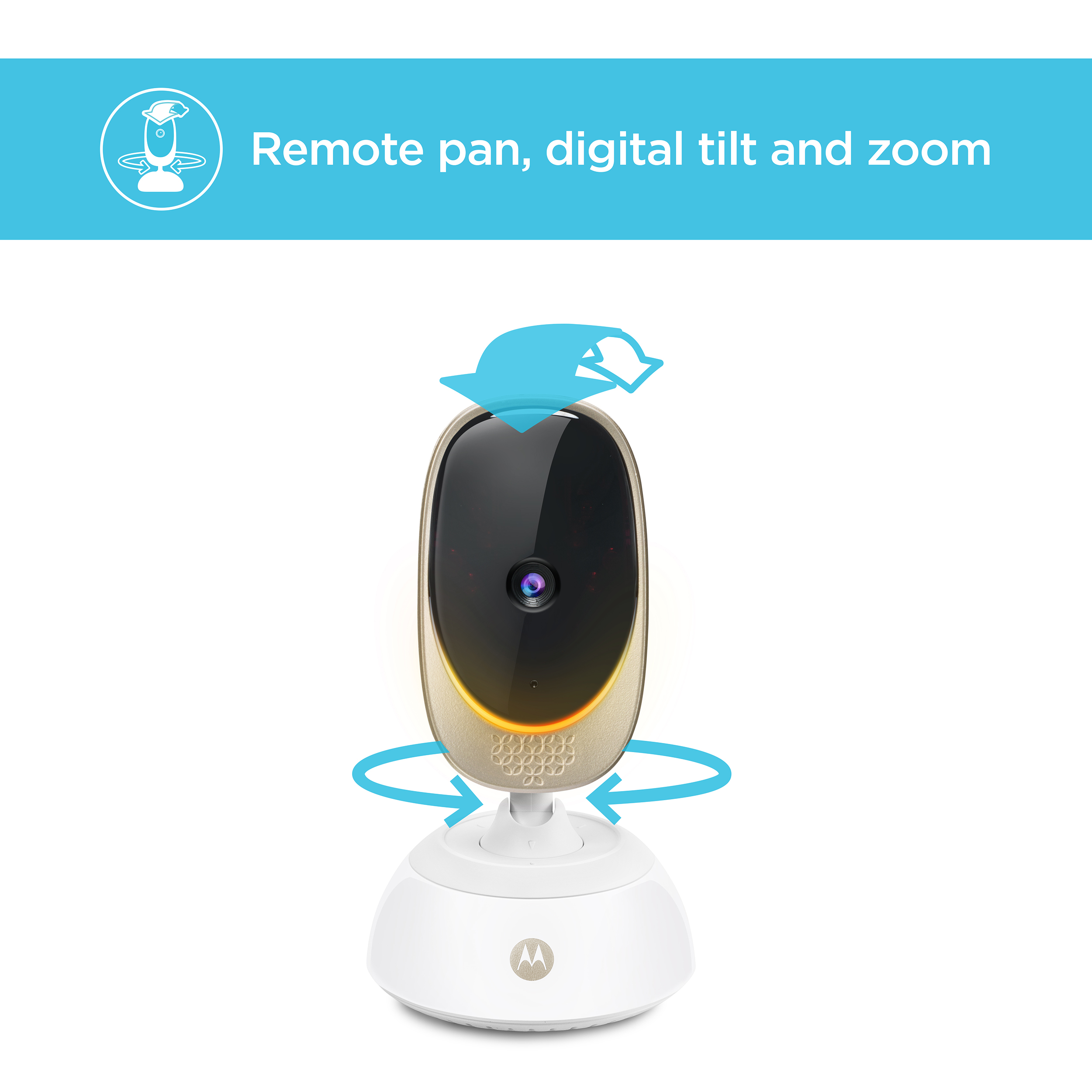 motorola 5 video baby monitor with remote pan scan