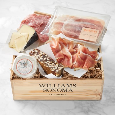 Williams Sonoma Cheese & Charcuterie Gift Crate .