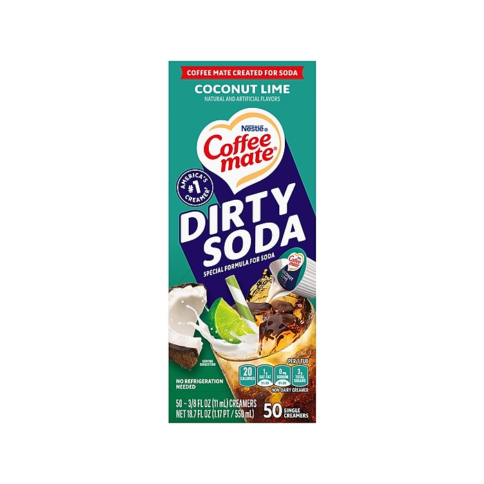 Coffee mate  Dirty Soda Coconut Lime Dairy Free Liquid Creamer - $12.39.