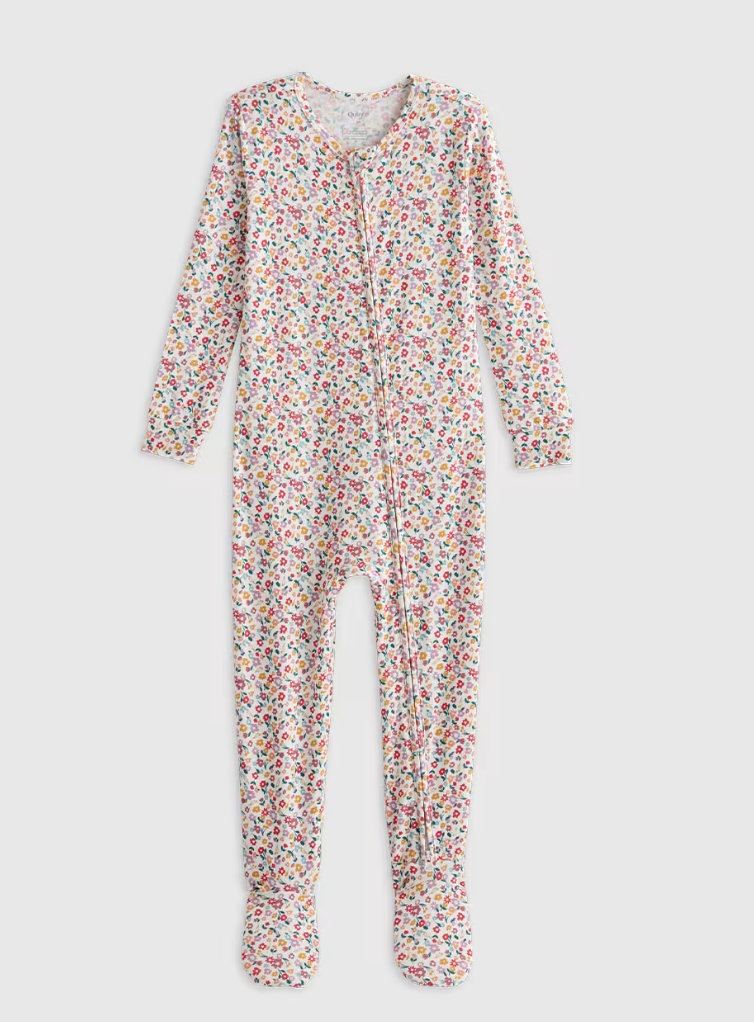 Quince Bamboo Footie Pajama.