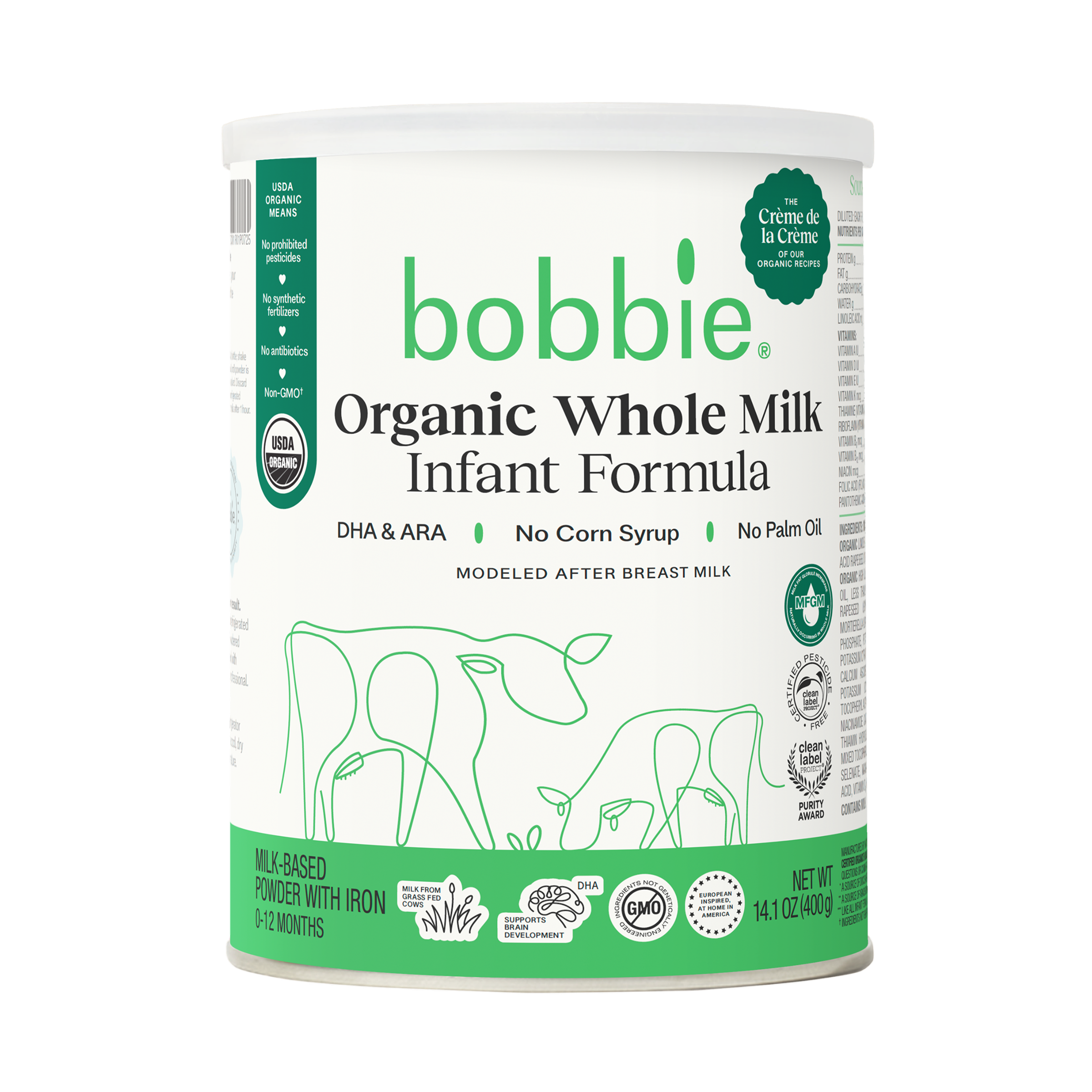 Bobbie Organic Whole Milk Infant Formula - $28.00.