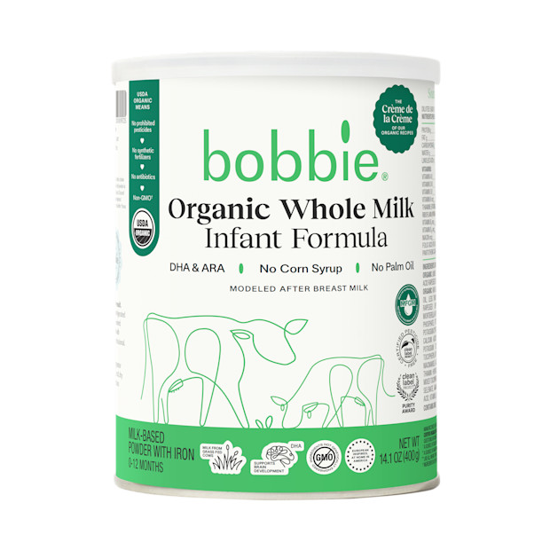 Bobbie Organic Whole Milk Infant Formula - $28.00.