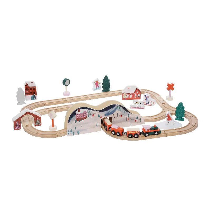 Manhattan Toy Alpine Express Toy Train Set.