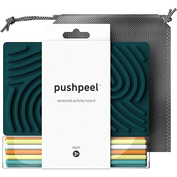 pushpeel Sensory Activity Board: Silicone Fidget Toy.