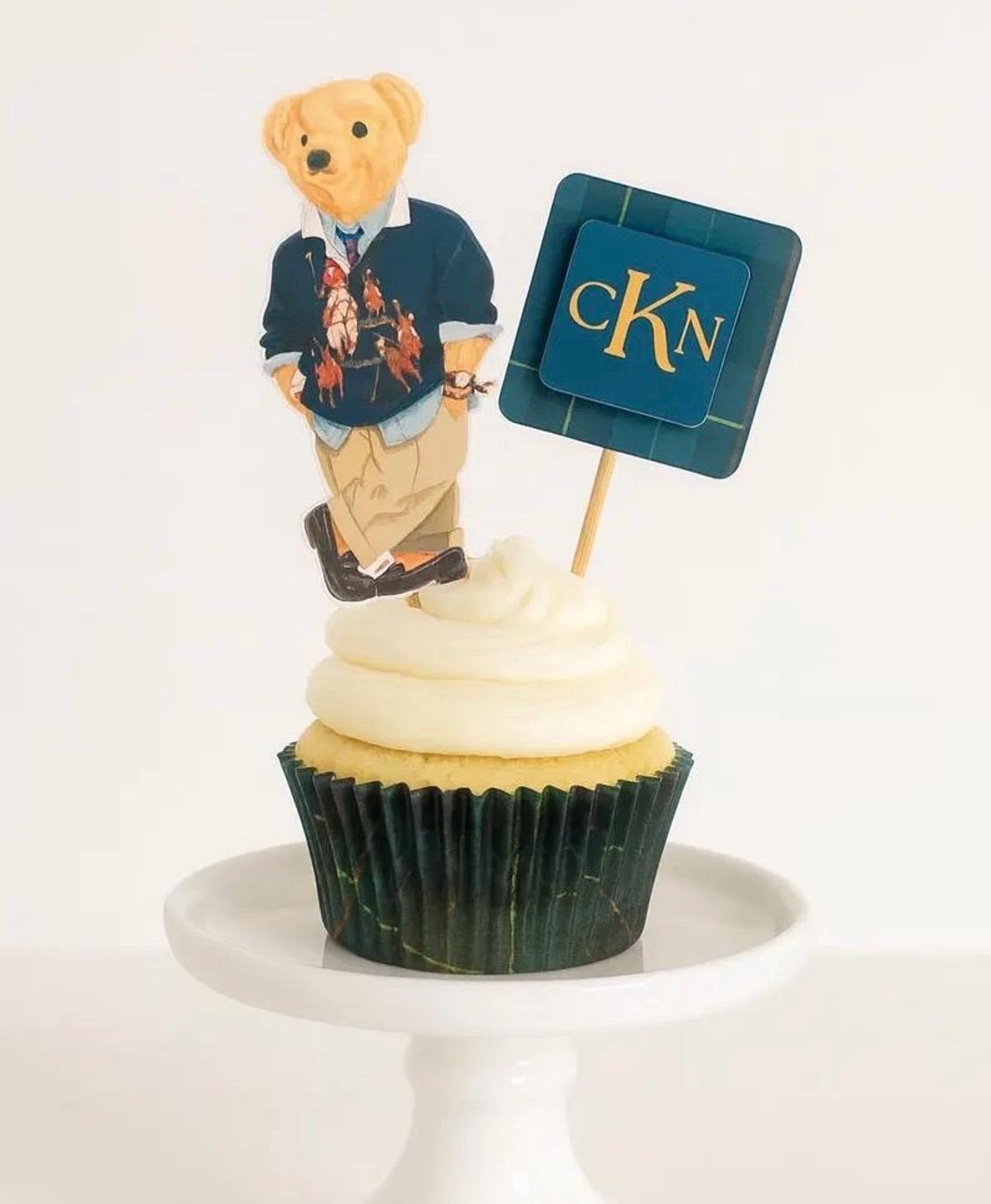 Teddy Bear Cupcake Toppers.