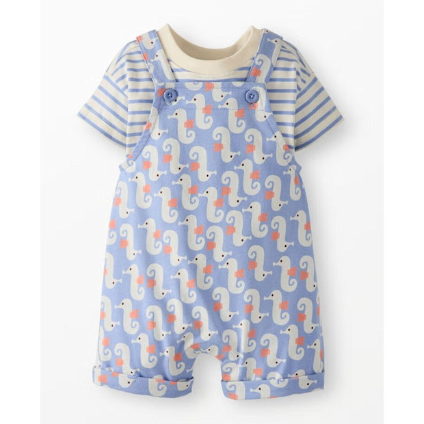 Baby Classic Fit T-Shirt & Shortalls Set.