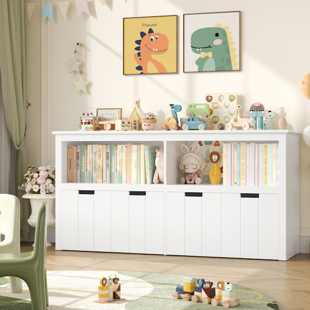 Bayze Bookcase with Removable Drawers.