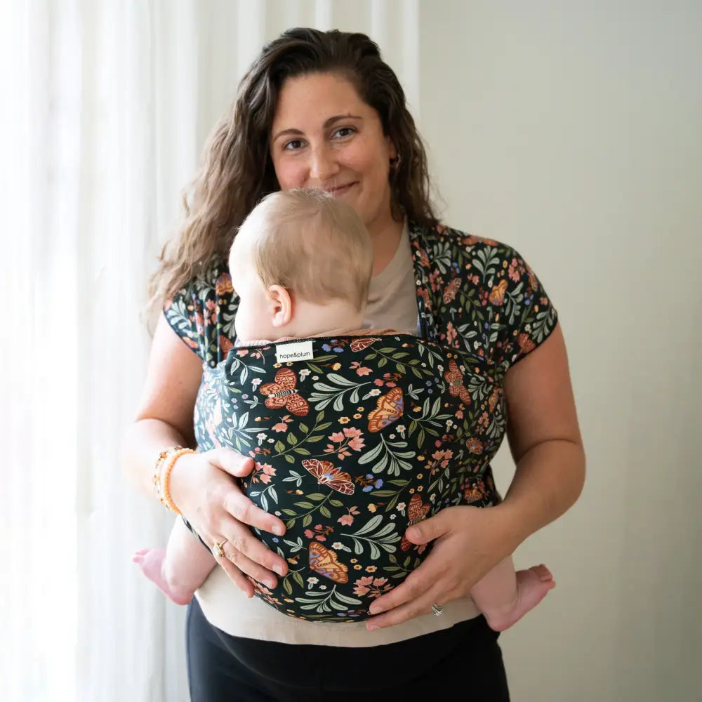 hope&plum Night Garden Baby Wrap Carrier