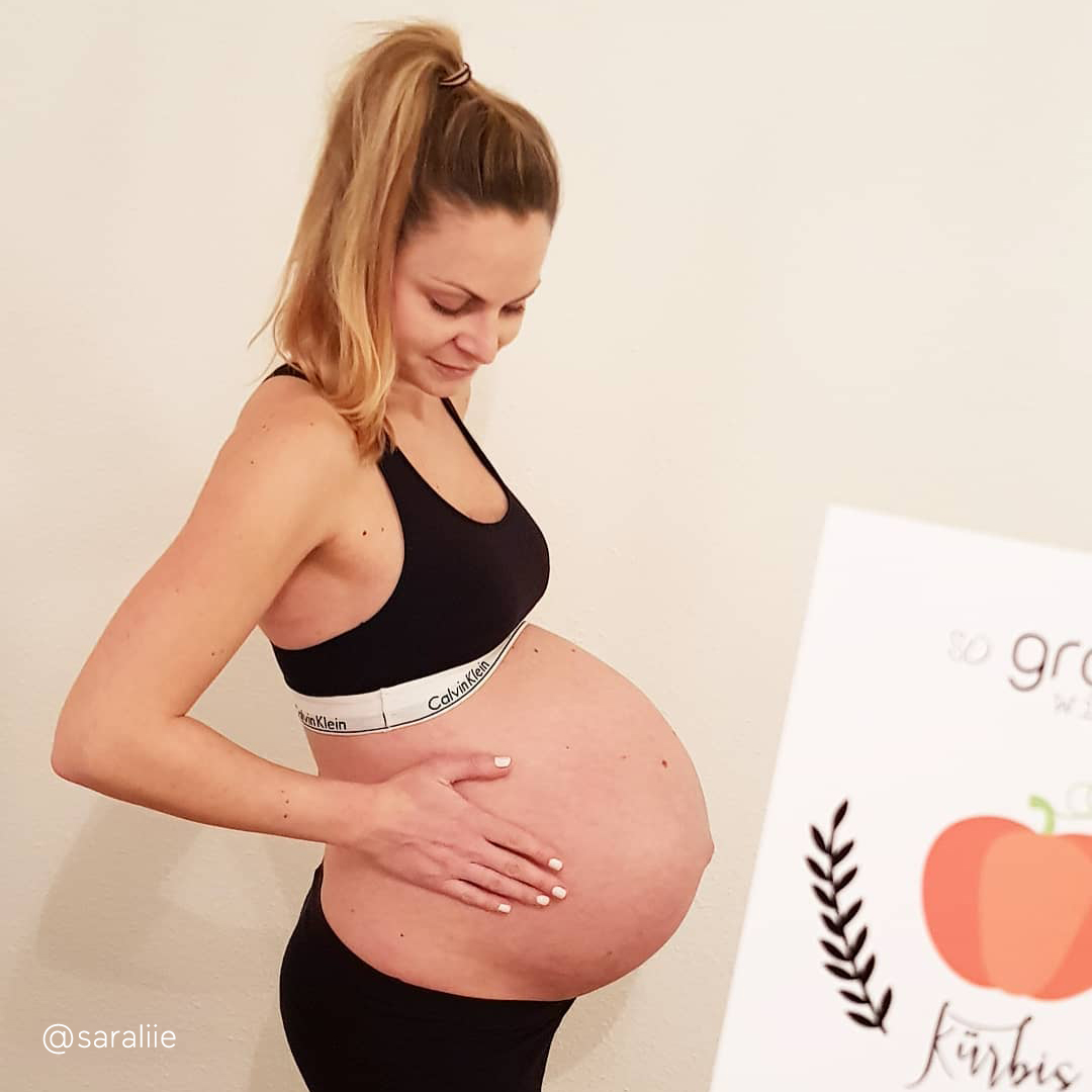 40 semanas de gravidez-bump-@saraliie